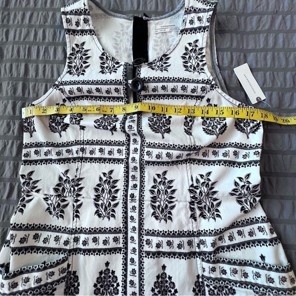Anthropologie NWT Woodblock Midi Dress Floral Print Fit and Flare Women’s Sz 14 - Picture 12 of 13